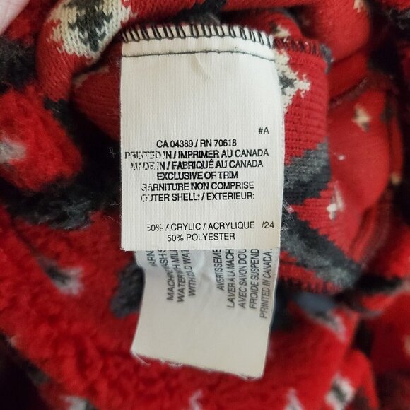 Tsunami 1/2 Zip Fleece Pullover Shirt Men Medium Red Black Aztec Chevron Outdoor - Picture 9 of 16